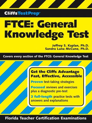 cover image of CliffsTestPrep FTCE